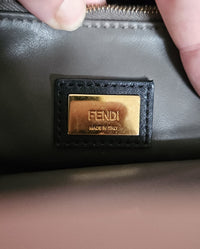 Fendi 2 Jours Black Leather Tote