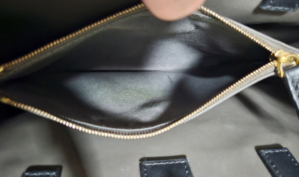 Fendi 2 Jours Black Leather Tote