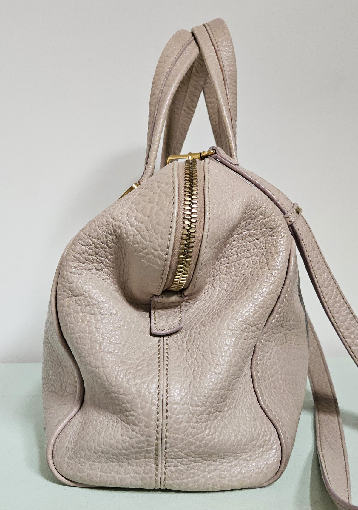 Fendi Chameleon Beige Grainy Leather Bag