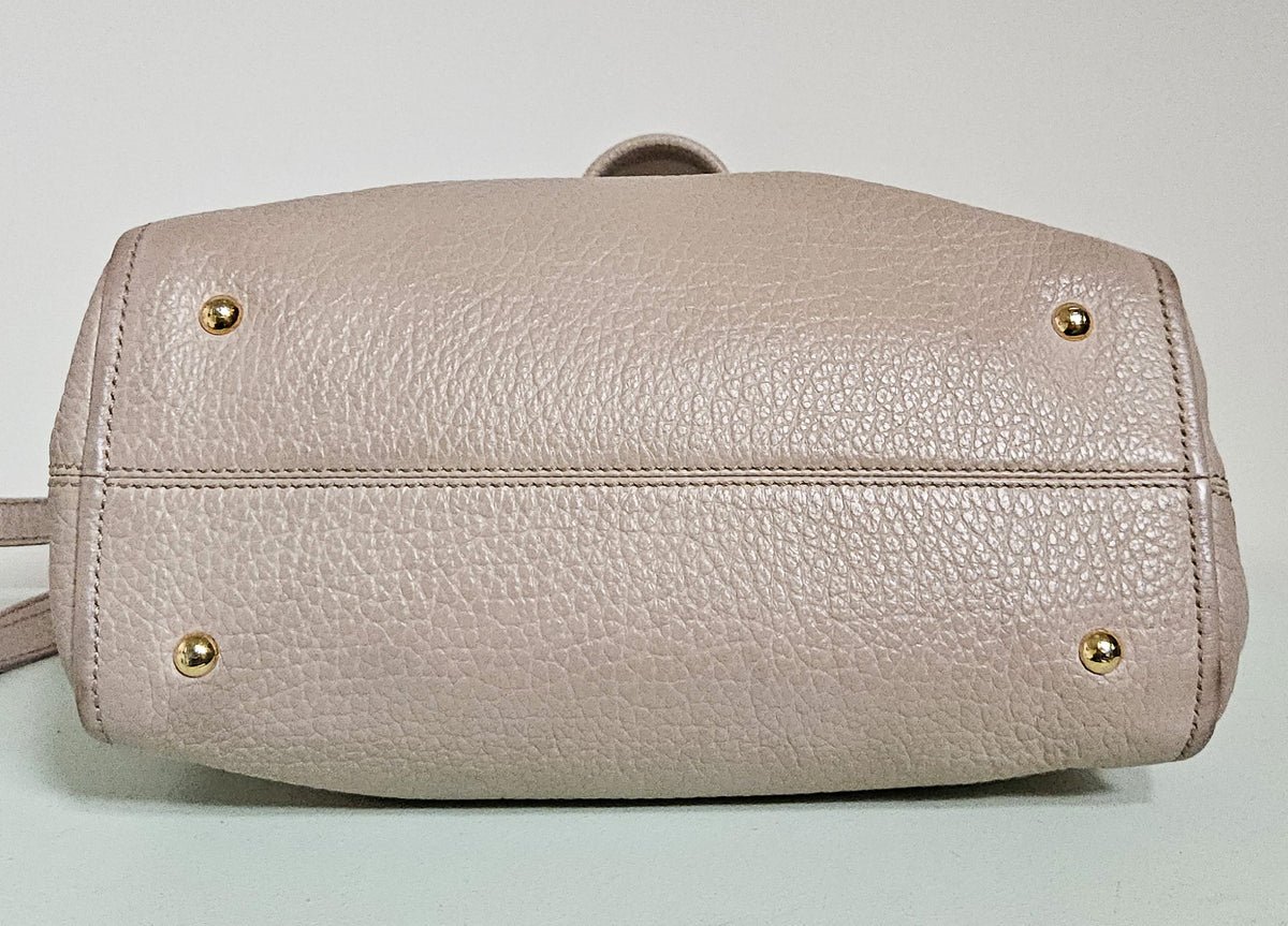 Fendi Chameleon Beige Grainy Leather Bag