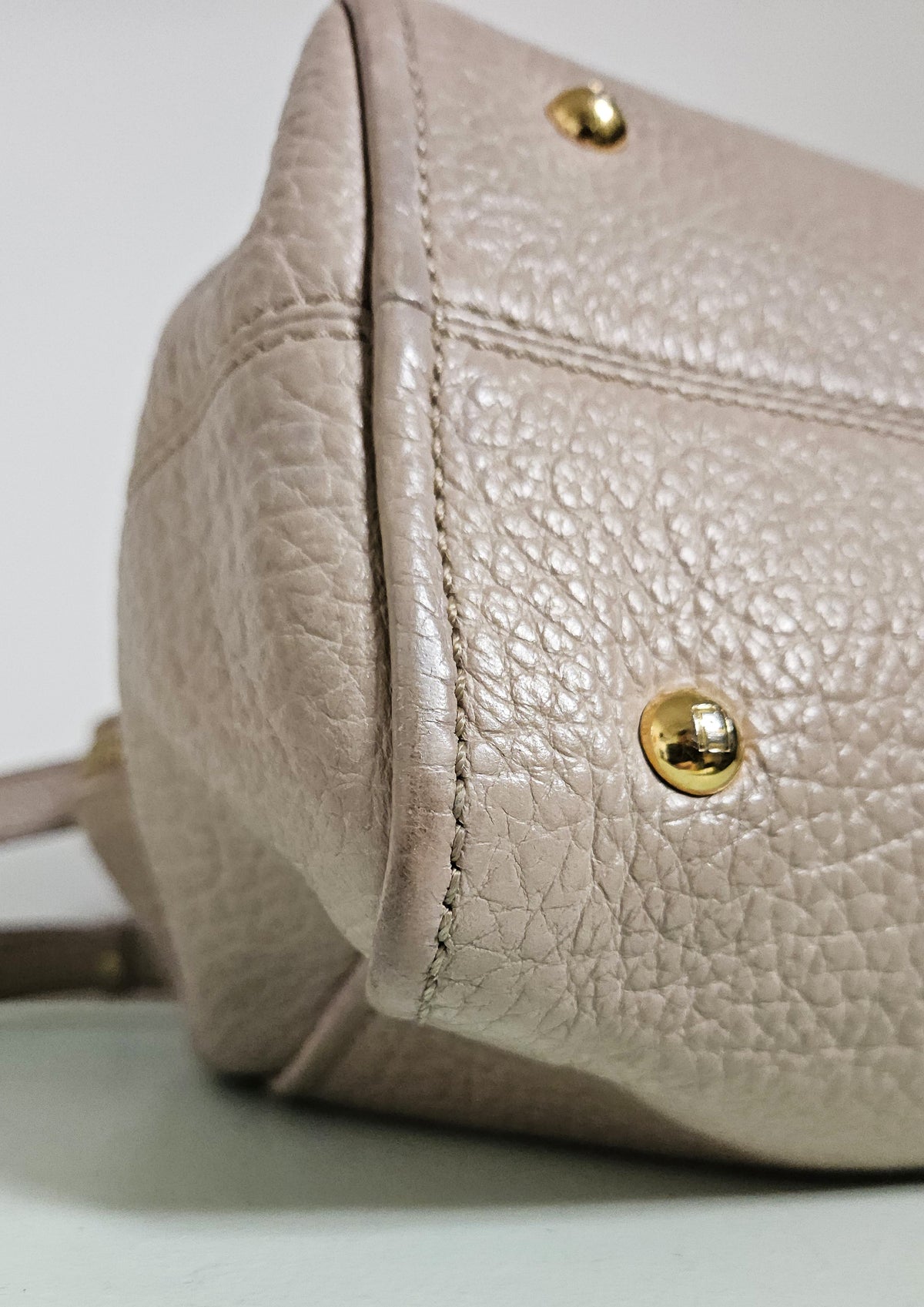 Fendi Chameleon Beige Grainy Leather Bag