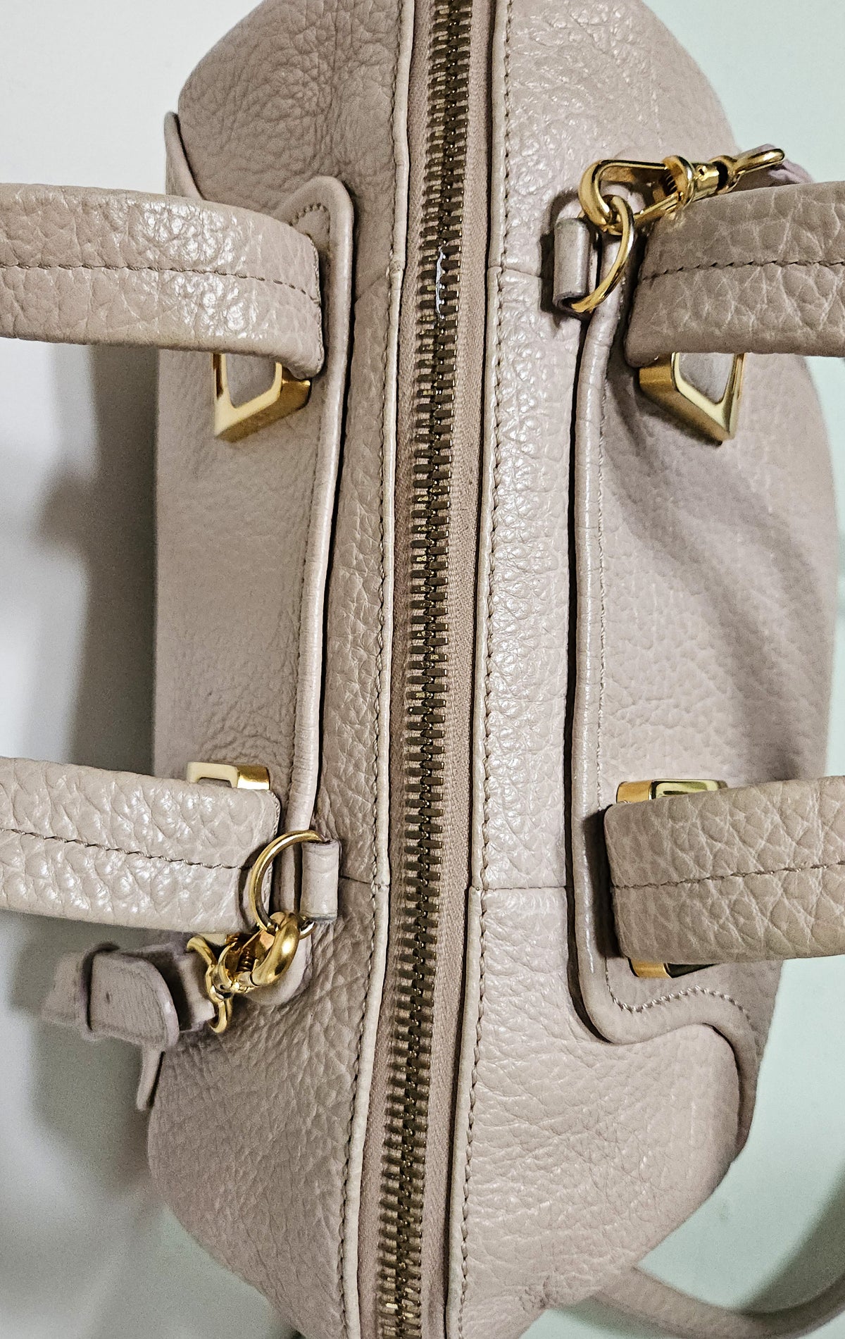 Fendi Chameleon Beige Grainy Leather Bag