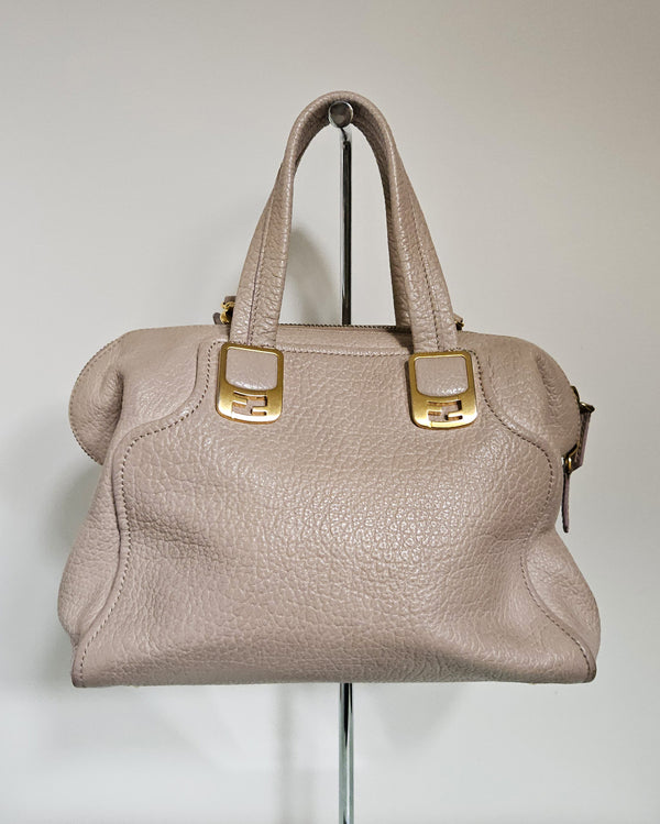 Fendi Chameleon Beige Grainy Leather Bag