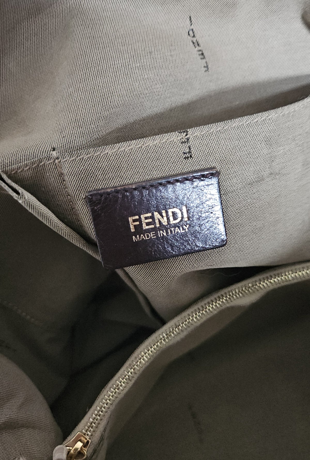 Fendi Chameleon Beige Grainy Leather Bag