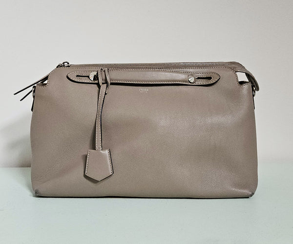 Fendi By The Way Large Bag in Taupe Light Grain Leather