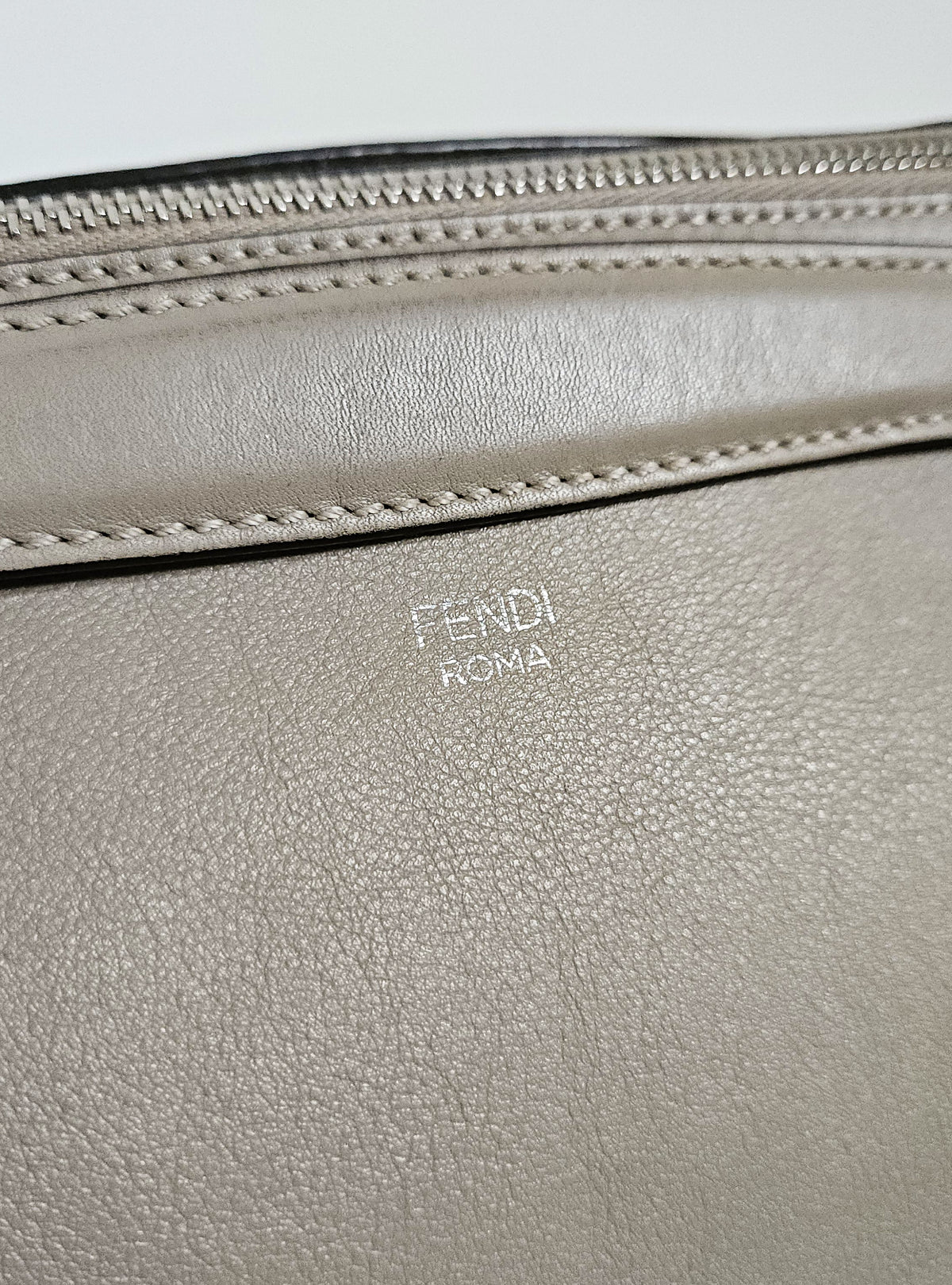 Fendi By The Way Large Bag in Taupe Light Grain Leather