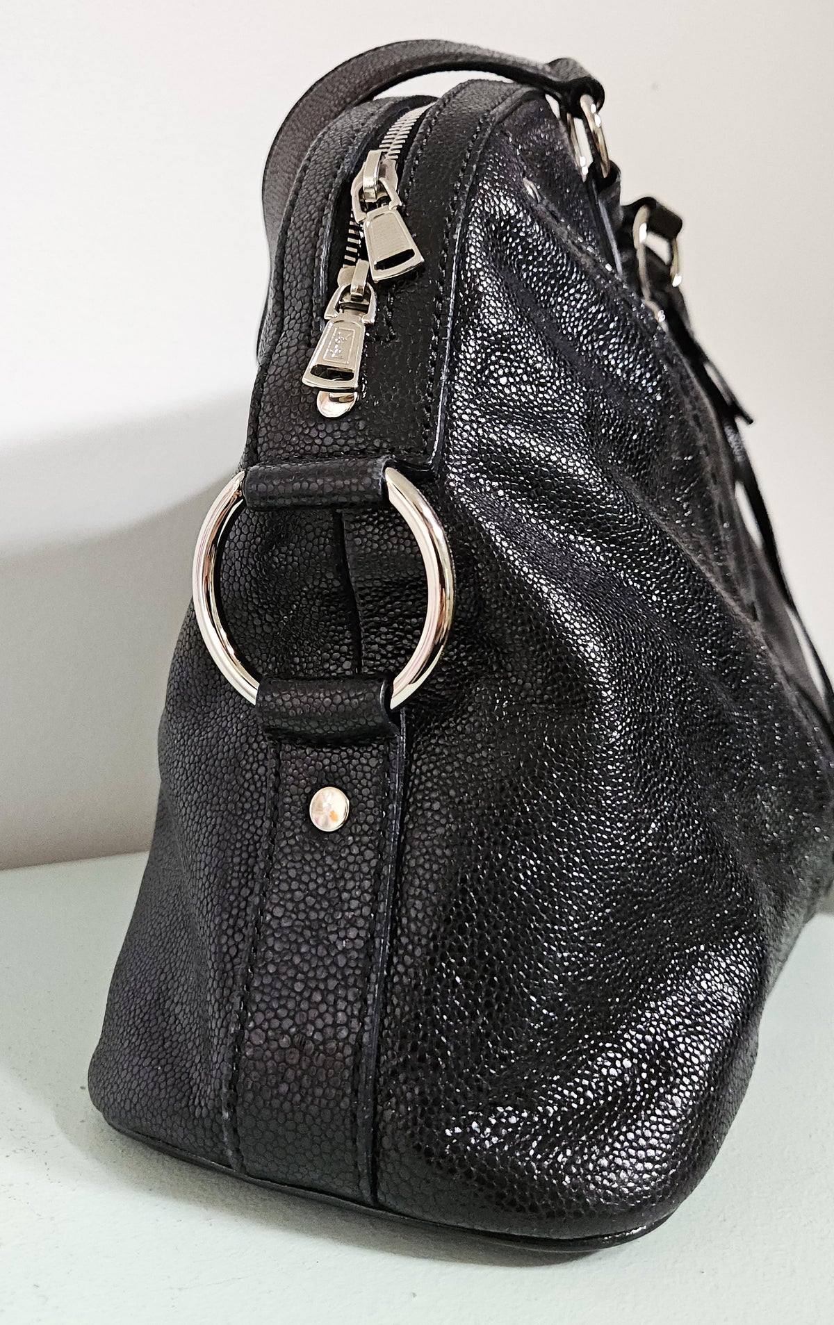 YSL Muse Bag in Shiny Black Caviar Leather