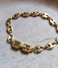 Bracelet Givenchy Vintage Grain de Café Plaqué Or