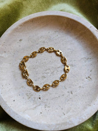 Bracelet Givenchy Vintage Grain de Café Plaqué Or