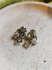 Boucles d’Oreilles Salvatore Ferragamo Gancini Argentées avec Strass Cristal