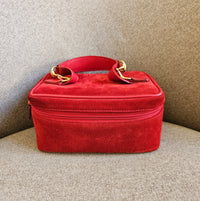 Vanity Gucci Vintage en Daim Rouge