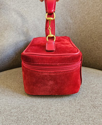 Vanity Gucci Vintage en Daim Rouge