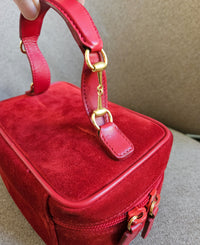 Vanity Gucci Vintage en Daim Rouge