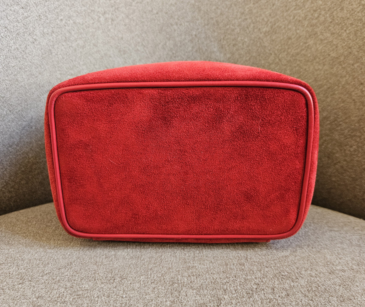 Vanity Gucci Vintage en Daim Rouge