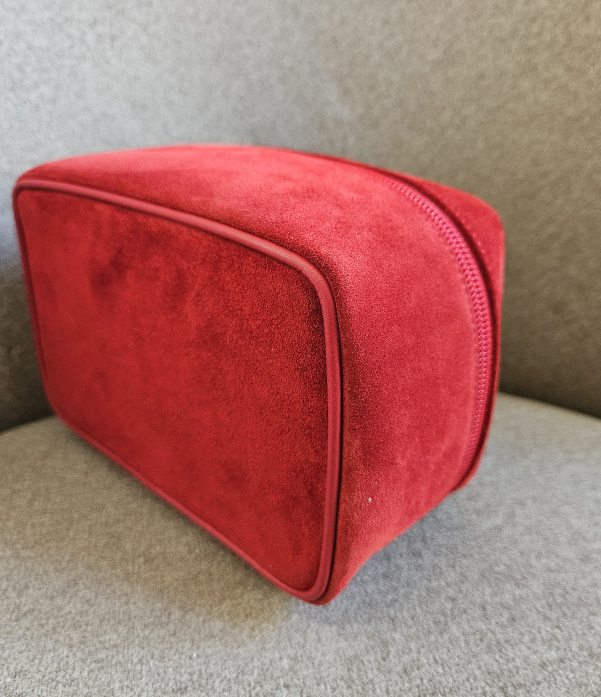 Vanity Gucci Vintage en Daim Rouge