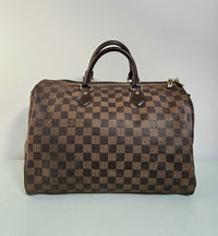 Sac Louis Vuitton Speedy 35 Bandoulière Damier Ébène