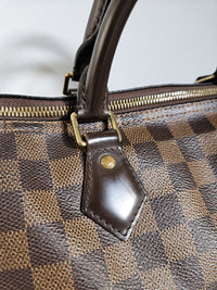 Sac Louis Vuitton Speedy 35 Bandoulière Damier Ébène