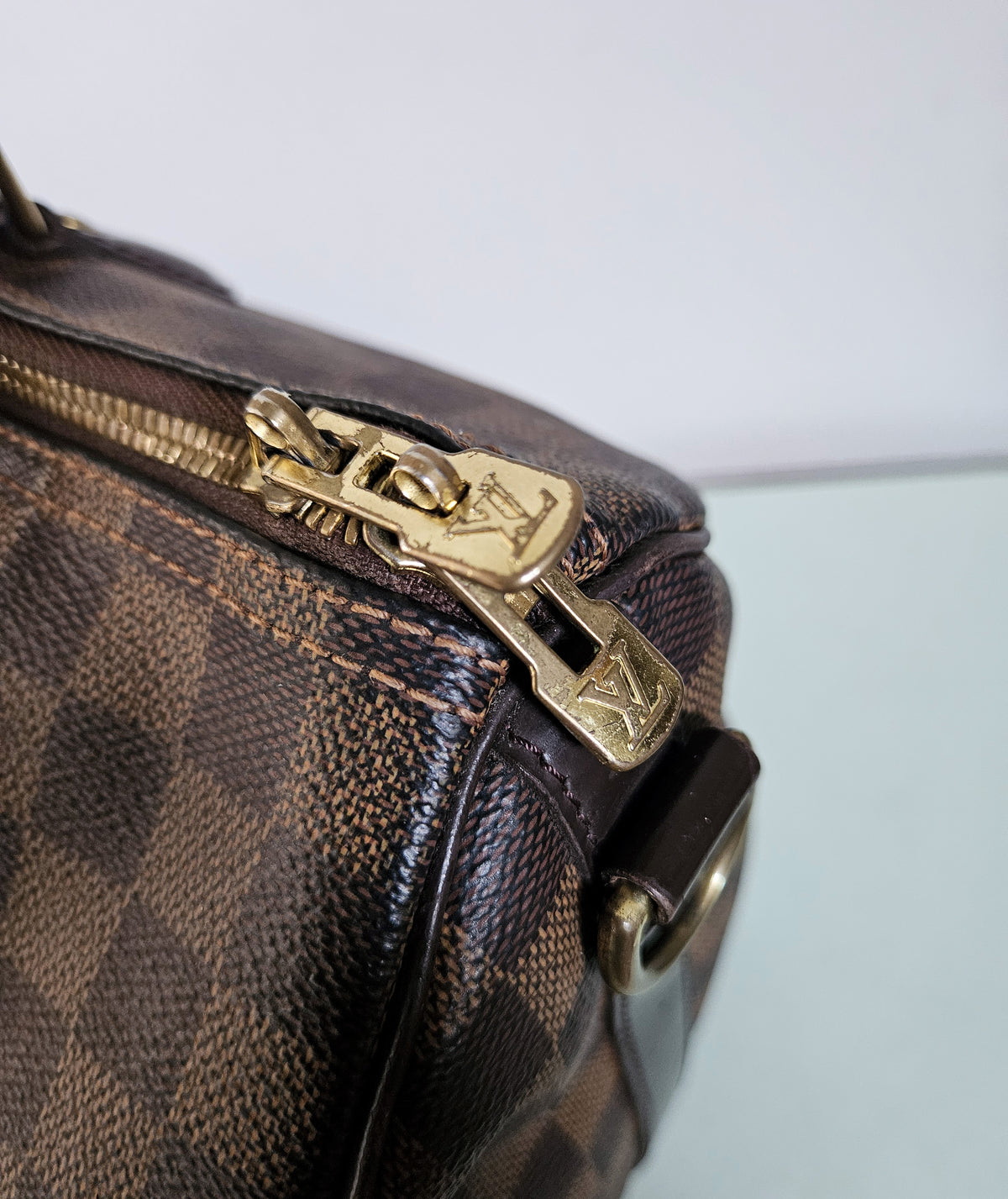 Sac Louis Vuitton Speedy 35 Bandoulière Damier Ébène