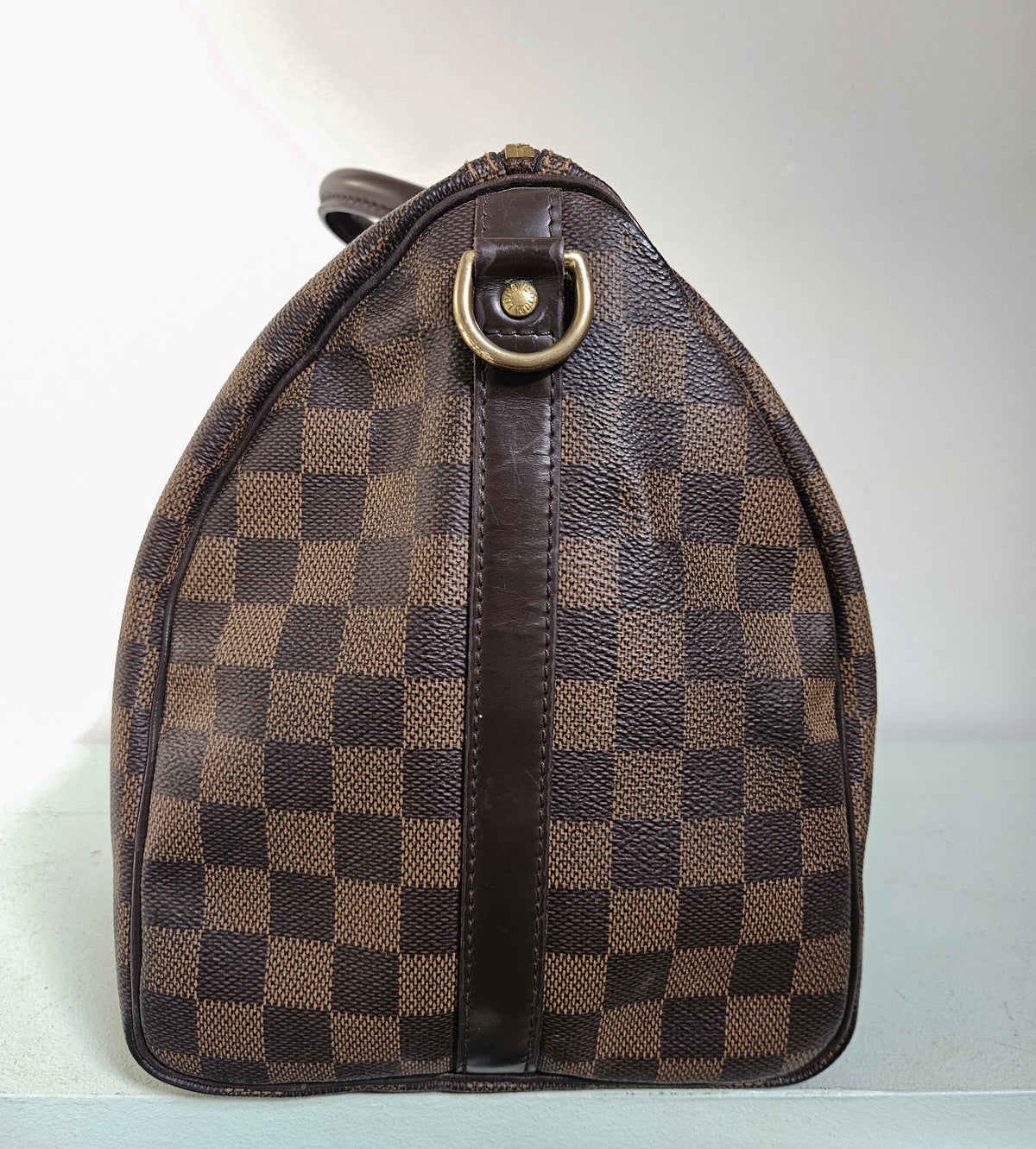 Sac Louis Vuitton Speedy 35 Bandoulière Damier Ébène