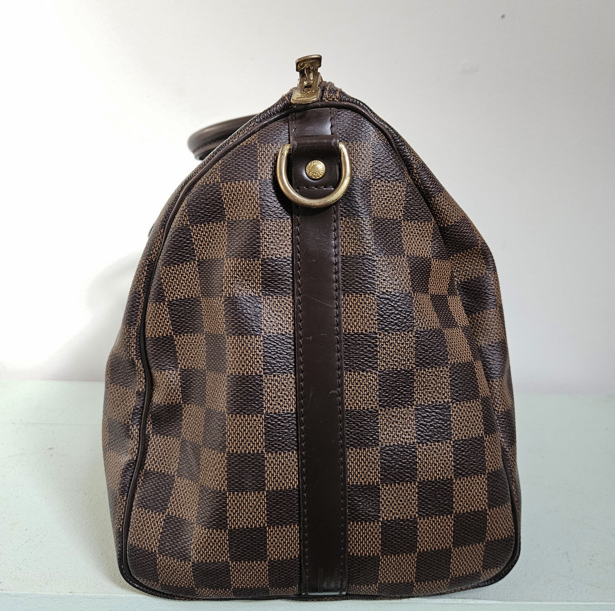 Sac Louis Vuitton Speedy 35 Bandoulière Damier Ébène