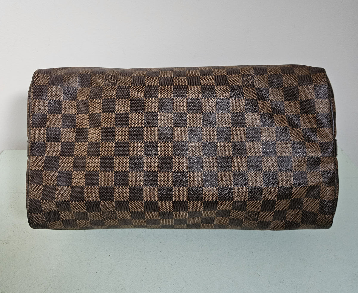 Sac Louis Vuitton Speedy 35 Bandoulière Damier Ébène