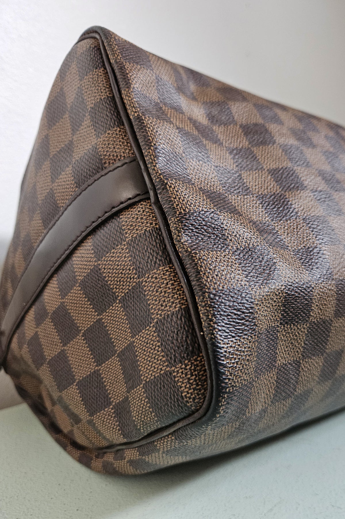 Sac Louis Vuitton Speedy 35 Bandoulière Damier Ébène