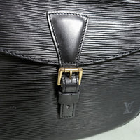 Sac bandoulière Louis Vuitton Jeune Fille en cuir Épi noir