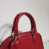 Sac Louis Vuitton Alma BB M91606 en Cuir Vernis Rouge