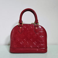 Sac Louis Vuitton Alma BB M91606 en Cuir Vernis Rouge