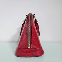Sac Louis Vuitton Alma BB M91606 en Cuir Vernis Rouge