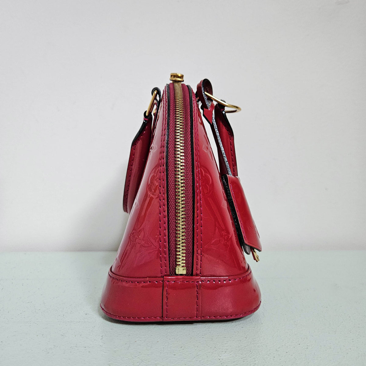 Sac Louis Vuitton Alma BB M91606 en Cuir Vernis Rouge