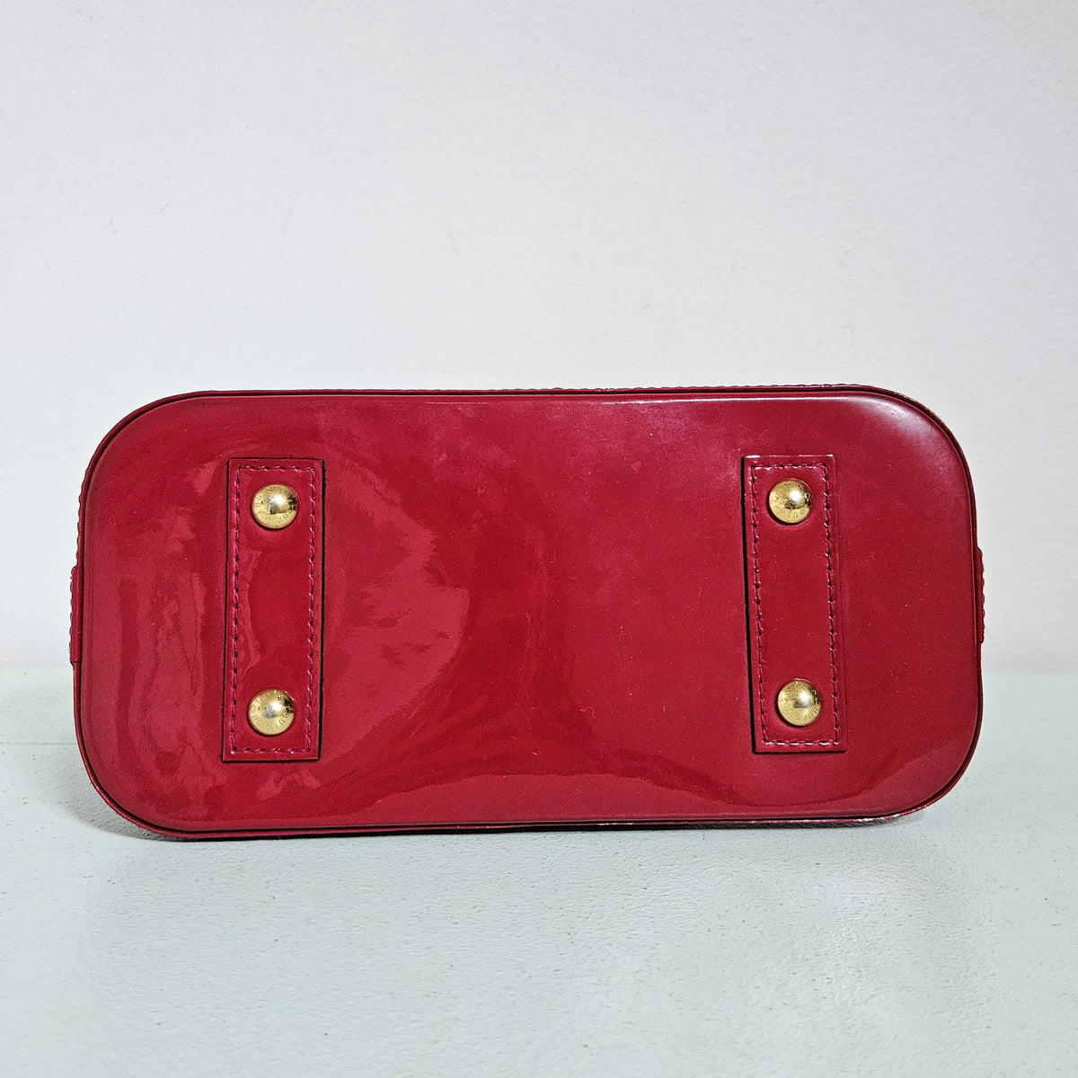 Sac Louis Vuitton Alma BB M91606 en Cuir Vernis Rouge