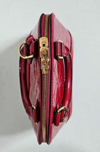 Sac Louis Vuitton Alma BB M91606 en Cuir Vernis Rouge