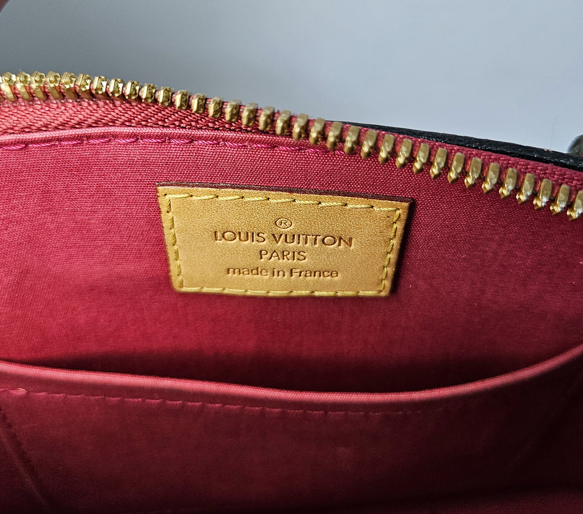 Sac Louis Vuitton Alma BB M91606 en Cuir Vernis Rouge