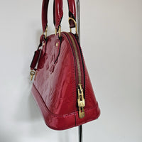 Sac Louis Vuitton Alma BB M91606 en Cuir Vernis Rouge