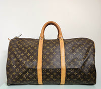 Sac Louis Vuitton Keepall 55 en Toile Monogram – Bon État, Sans Accessoires
