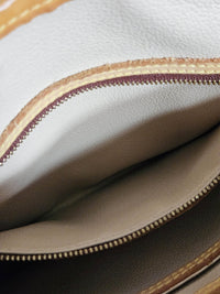 Sac Louis Vuitton Bucket en Toile Monogram et Cuir Vachette Beige