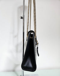 Sac Gucci Emily Guccissima en cuir noir embossé