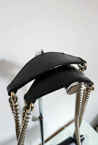 Sac Gucci Emily Guccissima en cuir noir embossé