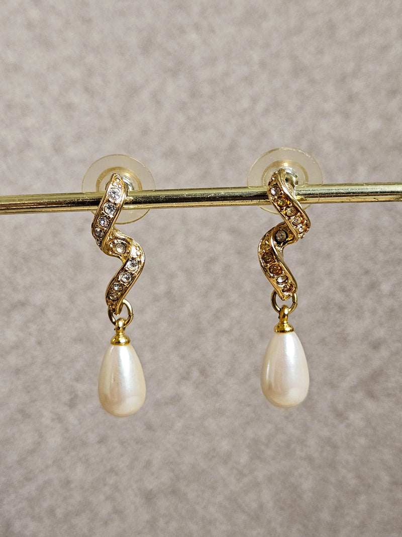 Boucles d’oreilles Givenchy Serpentin vintage années 80