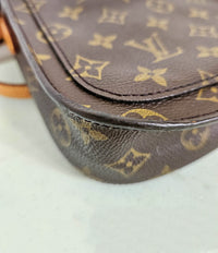 Sac Louis Vuitton Saint Cloud Moyen Modèle en Toile Monogram et Cuir Patiné