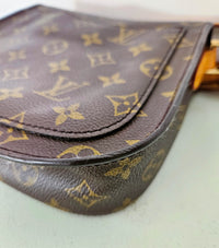 Sac Louis Vuitton Saint Cloud Moyen Modèle en Toile Monogram et Cuir Patiné