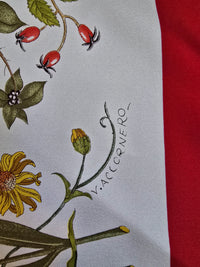 Foulard Gucci Vintage Flora Rouge