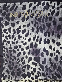 Foulard Yves Saint Laurent en Soie à Motif Léopard