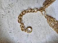 Collier Givenchy Vintage Maxi Pendentif Cœur et Multi-Chaînes