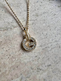 Collier Givenchy vintage plaqué or – Mini pendentif « G »