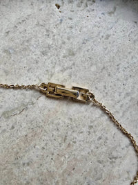 Collier Givenchy vintage plaqué or – Mini pendentif « G »