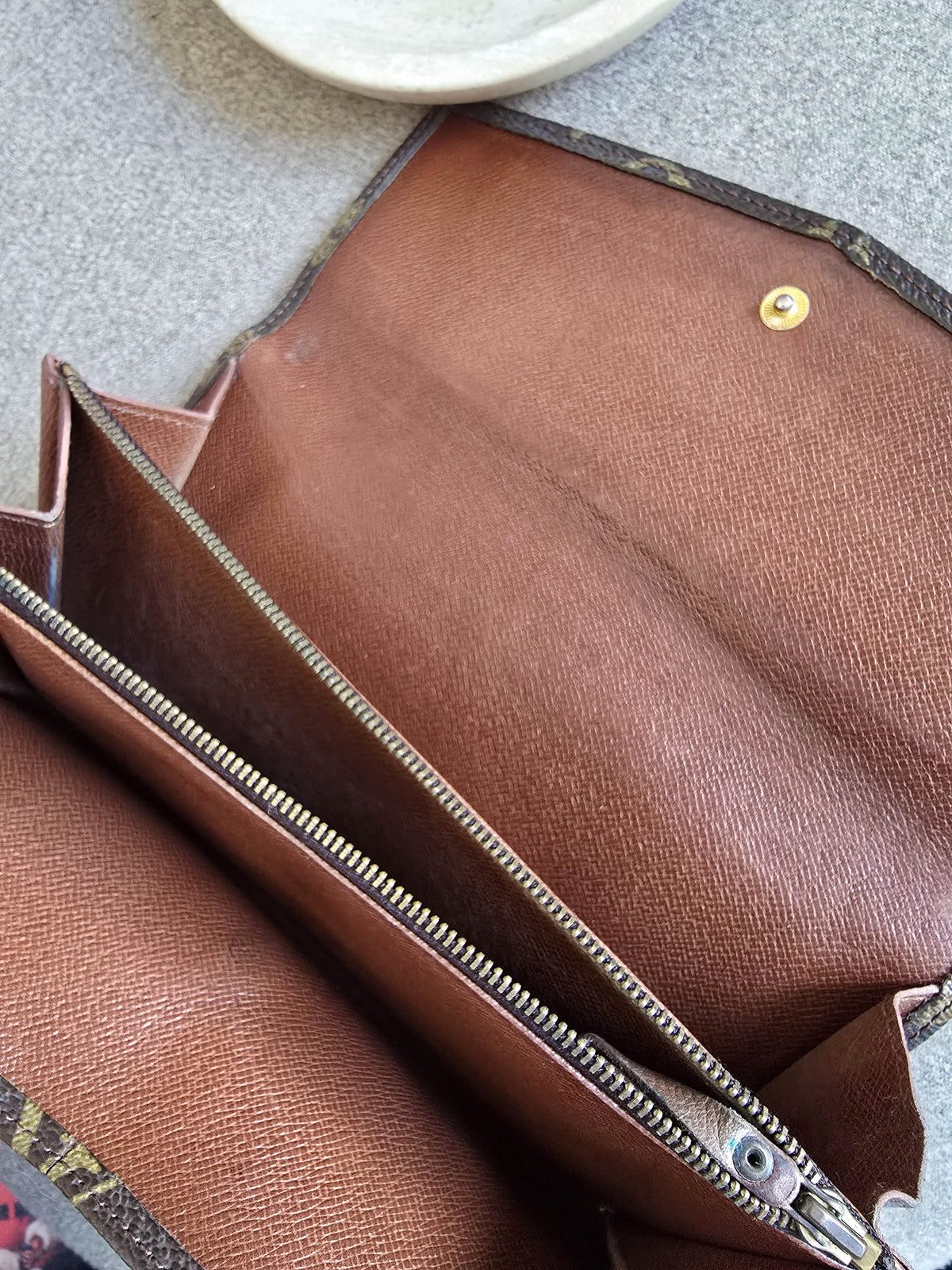 Portefeuille Louis Vuitton Vintage Long Monogramme – Toile Enduite