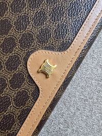 Portefeuille Long Céline Macadam en Toile Enduite et Cuir Beige – Triomphe Doré