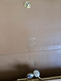 Portefeuille Long Céline Macadam en Toile Enduite et Cuir Beige – Triomphe Doré